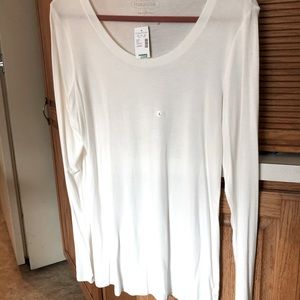 Women’s white long sleeve undershirt New w/tag Large